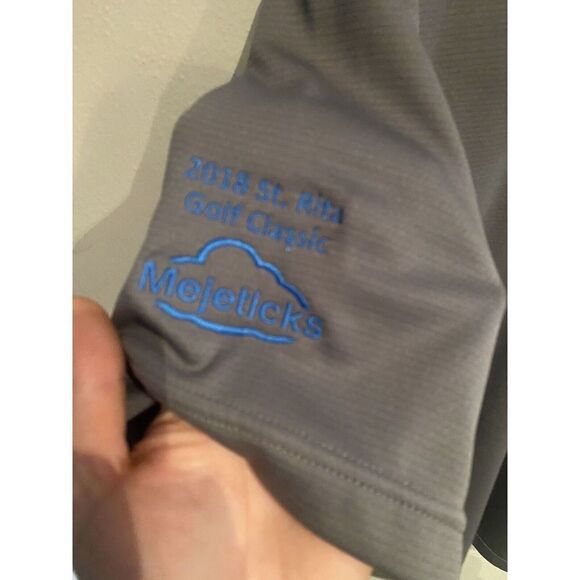 Under Armour Mens Large Golf Polo Gray Performance New - Picture 3 of 8